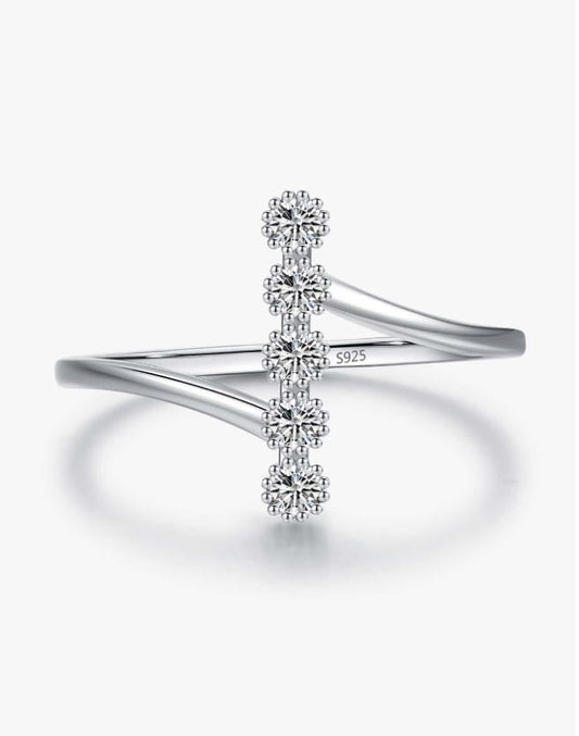Modern Majesty Zircon "I" Stackable Ring