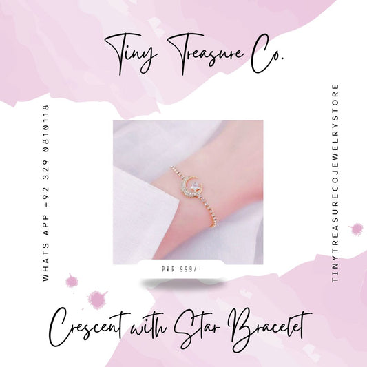 Crescent with Star Bracelet
