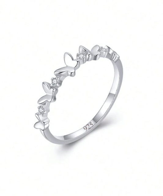 Butterfly Zircon Ring