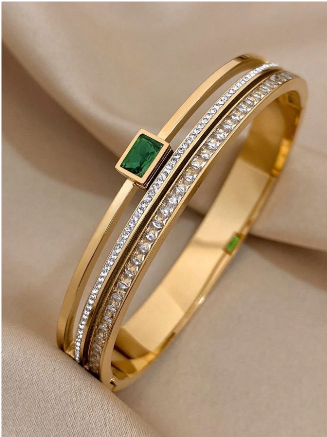 Beaded Green Zircon