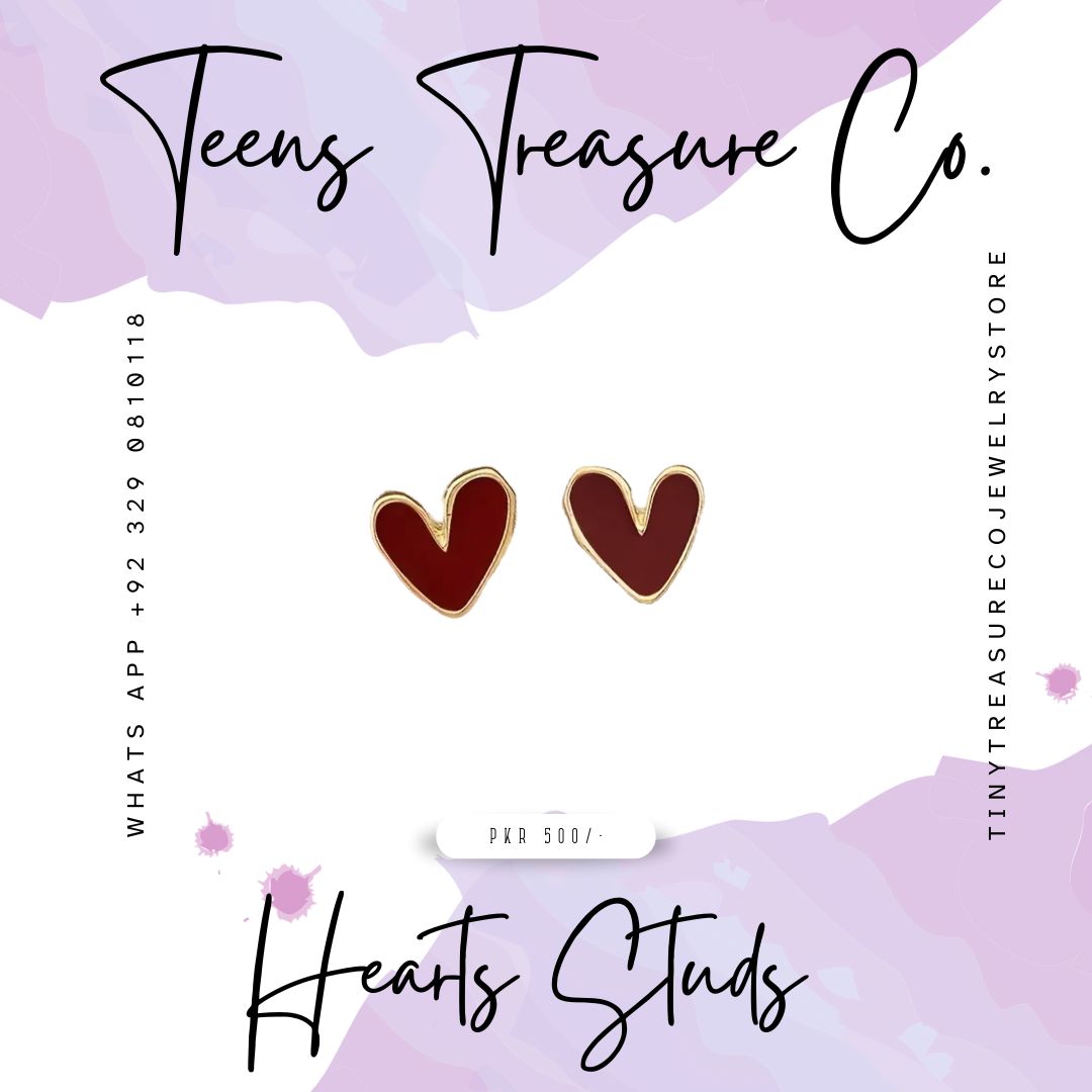 Hearts Studs