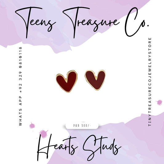 Hearts Studs