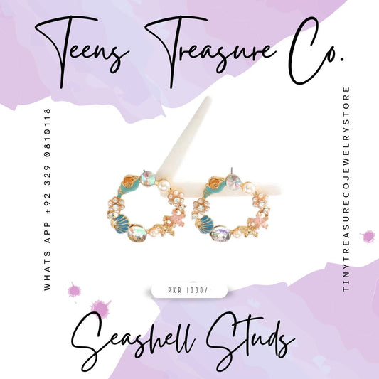 Seashell Studs