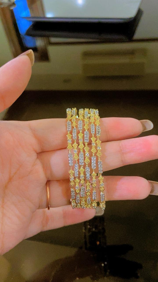 Bangles 01 - 02 pcs - American Diamond