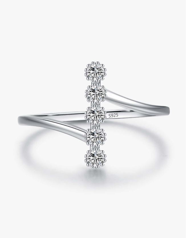 Modern Majesty Zircon "I" Stackable Ring