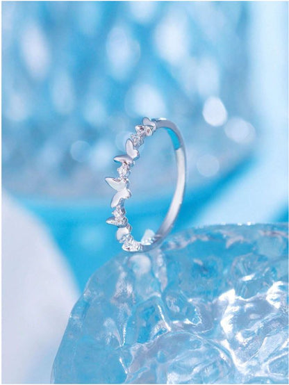 Butterfly Zircon Ring