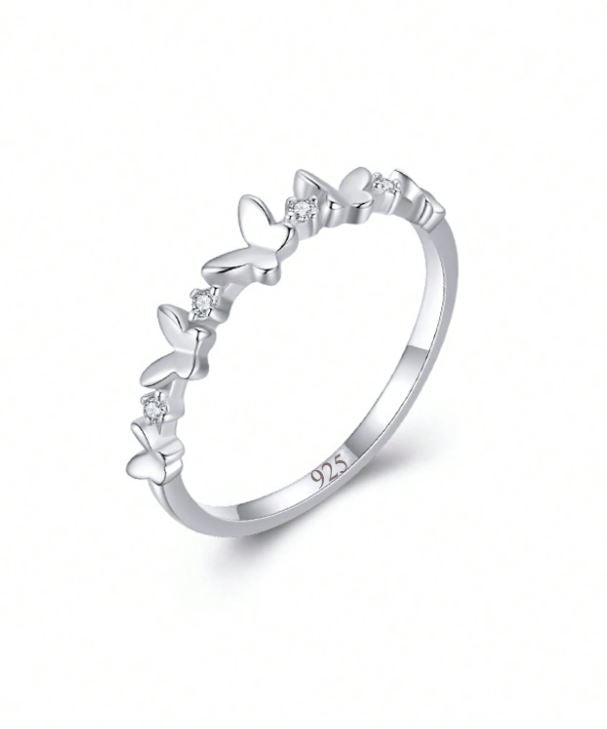 Butterfly Zircon Ring