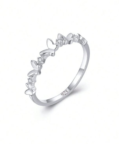 Butterfly Zircon Ring