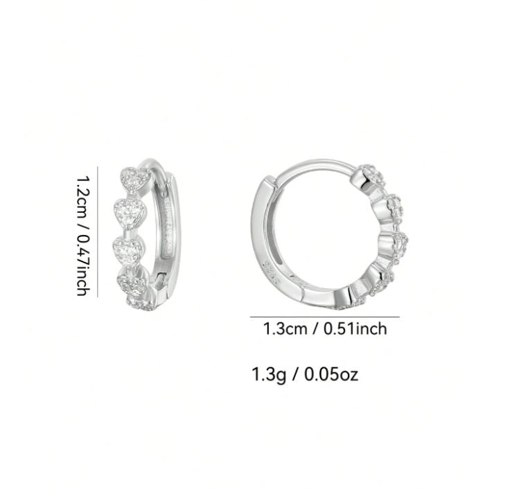 Heart Hoop Earrings
