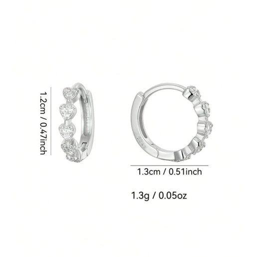 Heart Hoop Earrings