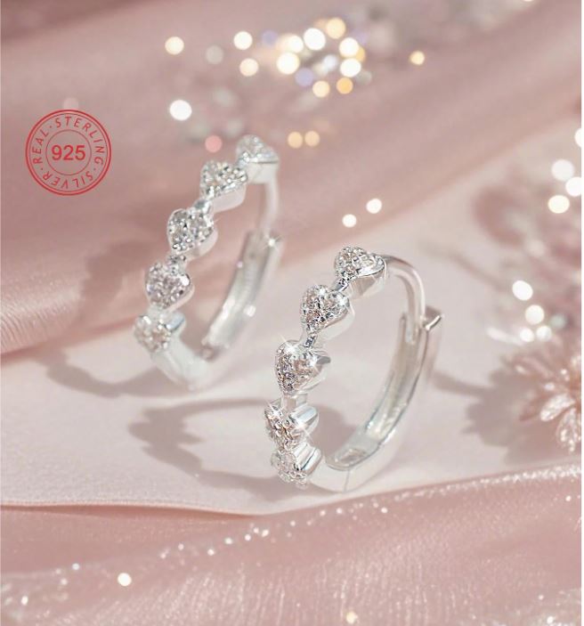 Heart Hoop Earrings