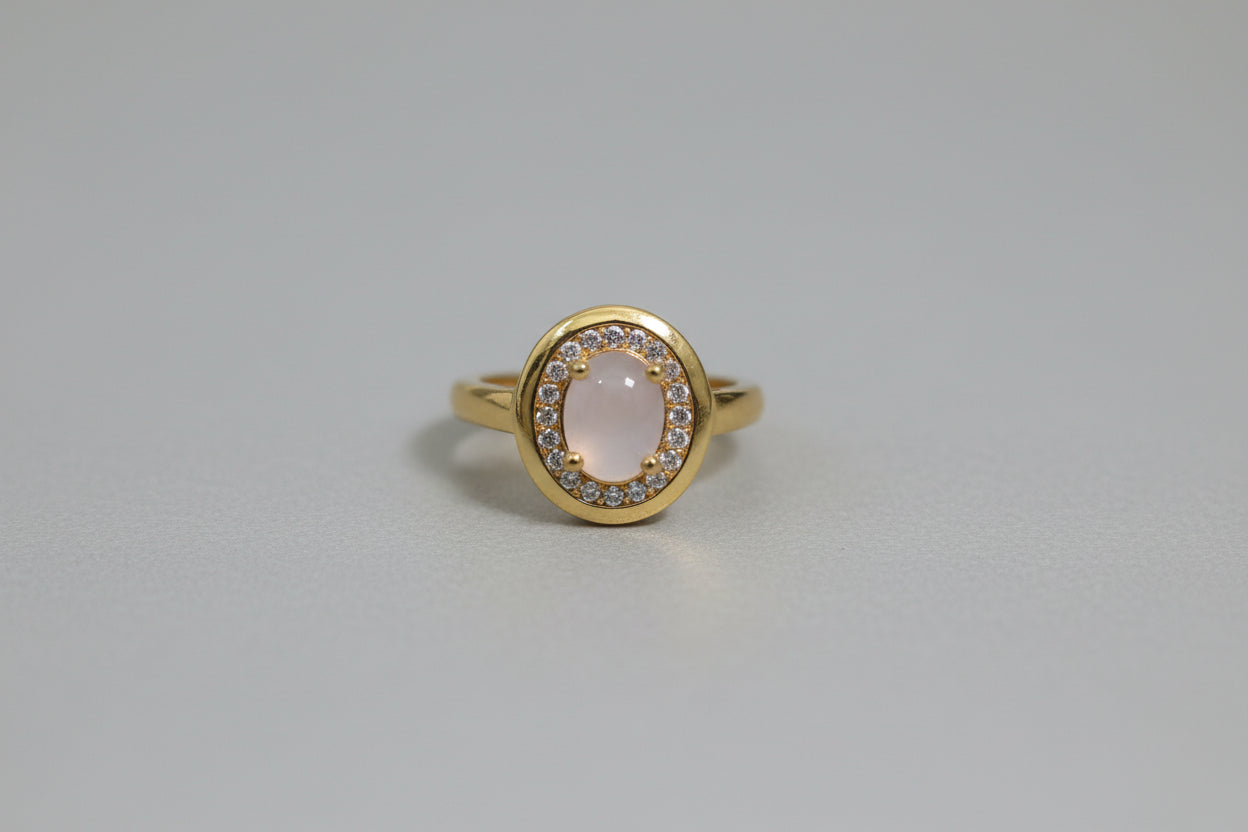 A1 Adjustable oval shaped zircon ring