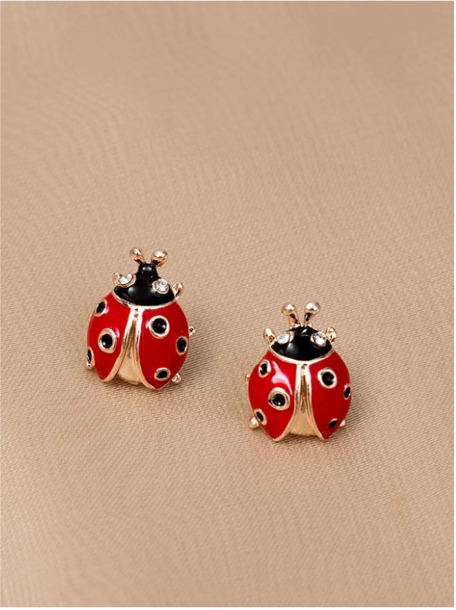 Lady Bug Studs