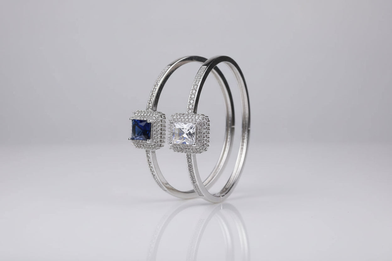 Close-up of a decorative wheel with gemstones on a blurred background