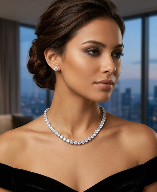 Swarovski Stone Tennis Necklace