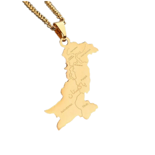 Pakistan Map Necklace