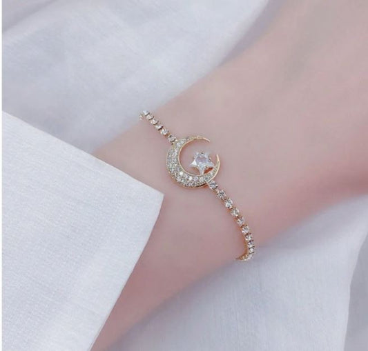 Crescent with Star Bracelet