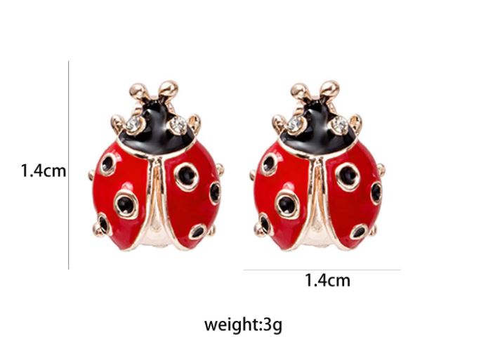 Lady Bug Studs