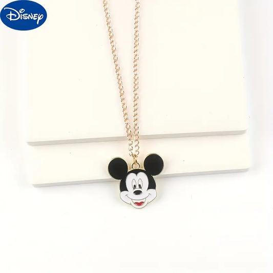 Necklace with a cartoon character pendant on a white background, featuring the Disney logo.